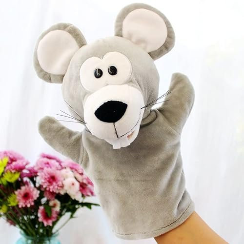 LOMTRATS Animal Hand Puppets for kids,Toddler Includes Wolf Tiger Lion Monkey So on Movable Open Mouths, Perfect for Storytelling,Teaching,Preschool,Birthday Gifts