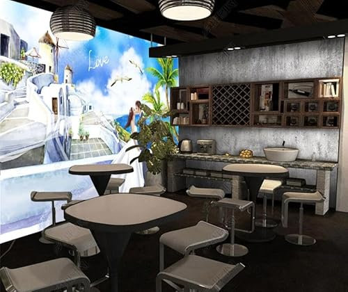 rskjdghshd Custom Any Size 3D Mural Wallpaper Hand Drawn Retro Music Themed Background Wall