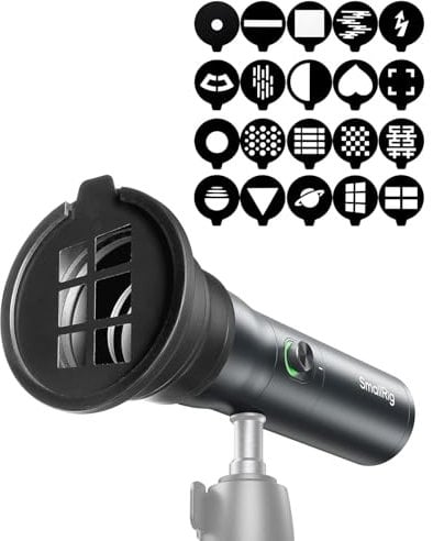 SMALLRIG Torcia Fotografica a LED RGB, Luce Ambientale Modellata in Lega di Alluminio 7500mAh, Luce di Riempimento a 4 Colori con 20 Filtri di Luce Modellati, Perfetta per Foto, RF10C - 4634