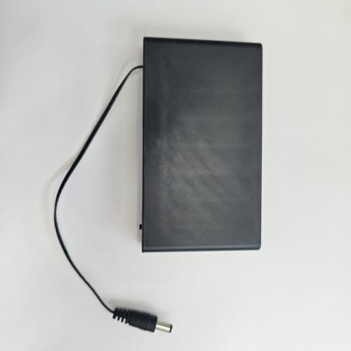 PSPCBS Battery Pack for LED Neon Signs, 12V Output, Black, Plastic, 4.9 inches x 0.7 inches