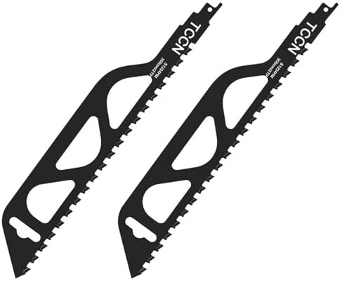 zgpzlhd 2 Stück Säbelsägeblätter, Hartmetall, 305 mm, für Holz, Metall, Beton und Stein