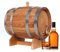 Bonanza Wood Holzfass Klein für Alkohol 20L - Weinfass Deko aus Eiche mit einem Metallhahn - Getränkespender Alkohol - Holzfass Deko Ideal als Geschenk - Eichenfass Schnapsspender Holz
