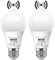 Vanpus Glühbirne Mit Bewegungsmelder E27 LED ‌Tageslichtweiß 6000K 12W PIR-Sensor und Dämmerungssensor E27 Automatisch Auf Aus Licht Automatische Erkennung: Licht ein-/ausschalten （2 stk）