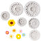 6 Pezzi Stampo in Silicone per Peonia, Stampo in Silicone 3D per Fiori di Peonia, Stampi Candele Fai da te Forma di Rose e Peonie, Stampo Riutilizzabile per Fiori di Margherita, per Cioccolato, Torta