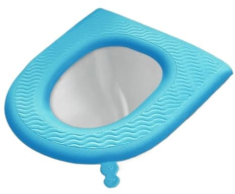 Toilet Cover Bathroom Warmer Toilet Seat EVA Waterproof Toilet Seat Cover Pad (Azul Oscuro)