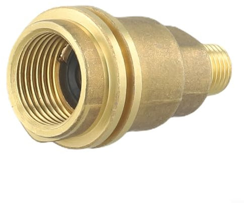 Fitting Male Adapter Solid Brass Thread Propan Gas Connector 1/2 Inch Male Pipe Thread for Home Supply High Strength Hardness Premium Material Natural Gas Compatible