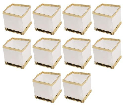 Jcasbdn 10 Pezzi Lanterne galleggianti 4x4x4 Whiter White White Paper flottle Piscina per rilasciare in Acqua per Esterno desiderando pregare Senza Candela