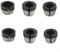 Juego de 2 piezas de conversión de portabrocas para máquinas de grabado, adecuado para recortar con adaptadores de 6 mm y 8 mm (6 piezas)