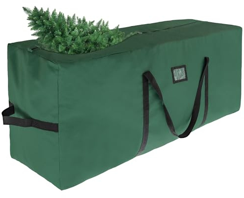 Sensong Weihnachtsbaum Aufbewahrungstasche, für 7.5FT/228CM Künstlichen Weihnachtsbaum, 600D Oxford-Gewebe Verstärkte Griffe und Reißverschluss, für Weihnachtsbaum und Weihnachtsbaum Dekorationen Grün