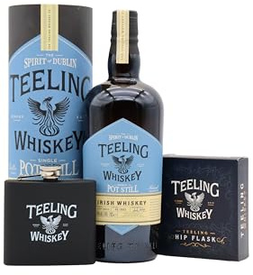 Teeling - Single Irish Pot Still - Whiskey 70cl 46% ABV (Includes Hip Flask)
