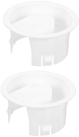 Toyvian Tapa de Jarra de Agua Fría de Plástico Resistente Repuesto Hermético para Jarra Doméstica Filtro Integrado Diseño Octogonal a Rayas Pack de 2 Unidades para Cocina y Bebidas