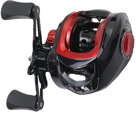 lyrlody Baitcasting-Rolle, Baitcasting Rolle Multirolle Angelrolle aus Metall mit 7.2:1 Übersetzung 8kg Bremskraft Langwurfspule, für Süßwasser Salzwasser Eisfischen