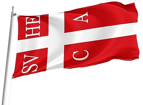 Drapeau De Cour Sueca, Province De Valence Bannières Avec Œillets Décoratif Drapeaux Pour Extérieure Clubs Dortoirs 152X90Cm