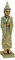 bick.shop Buddha Figur 55cm stehender thaibuddha buddafigur feng Shui Budda Gold elegant