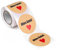 ewtshop® Kraftpapier-Stickerset in praktischer Spenderbox: 100 Stück Etiketten Alles Gute, Durchmesser je ca 4 cm