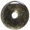 Lebensquelle Plus Edelstein Donut Ø 30 mm + Baumwollband | Naturstein Anhänger Halskette | Echte Heilsteinkette inkl. Band (Goldobsidian)