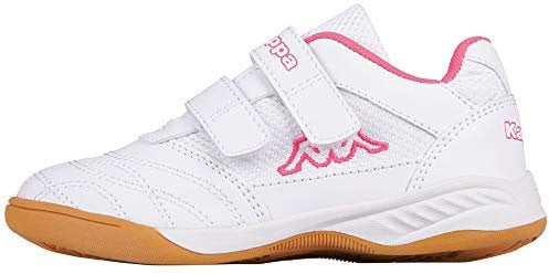 Kappa Kickoff K Unisex Kids, Scarpe per jogging su strada Bambine e ragazze, White L'Pink, 31 EU
