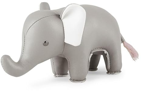 Züny Elefant Briefbeschwerer Klein Grau (Elephant Grey-White)