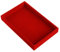 Mentin Schmucktablett, Samt, Schmuckkästchen, Schmuckständer, 22,5 x 14,5 x 3 cm, Rot