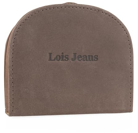 Lois - Porte Monnaie Homme Cuir Souple Petit Format - Petit Porte Monnaie Homme - Bourse Porte Monnaie Multi Rangements Anti RFID. Porte Carte Cuir., Marron