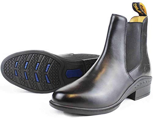 Gallop Elegance Leather Jodhpur Boots - Black Or Brown (5 UK, Black)