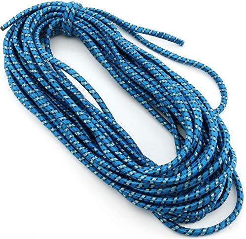 3 x Expanderseil Ø 8mm Länge 20 Meter Gummiseil Expander Gummischnur Spannseil Gummi-Leine Planen-Seil