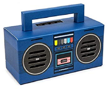 Kooltech Altavoz Bluetooth, Diseño Radio Casette, Azul, Talla única (SPRC)