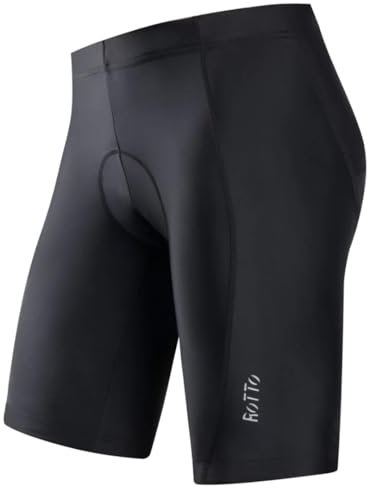 ROTTO Radlerhose Herren Fahrradhose Kurz Radhose Gepolstert Gemütlich stoßfeste