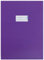 HERMA 19756 Heftumschläge A4 Karton Violett Lila, 10 Stück, Hefthüllen mit Beschriftungsfeld aus stabilem & extra starkem Papier, Heftschoner Set für Schulhefte, farbig