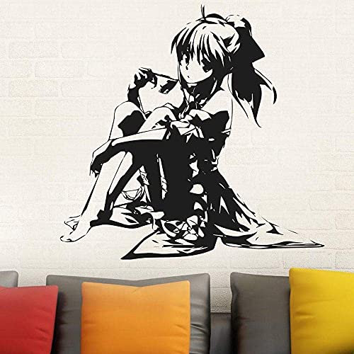 Anime Wandaufkleber Aufkleber Moderne Aufkleber Vinyl Aufkleber Japanische Manga Wanddekoration Tapete Mode Poster 57X55Cm