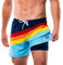 Third Wave Badehose mit Kompressionsfutter – Herren Premium 12,7 cm Schrittlänge schnell trocknende Badeshorts für Strand und Schwimmen, Gestreiftes Vintage-Stil, Medium