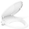 Kohler 98804-CP-0 Purewash Toilet Seat with Polished Chrome Handle, Elongated Manual Non Electric Bidet with Adjusting Spray Pressure and Position, Quiet-Close Lid, White