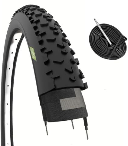 1 neumático de 27,5 x 2,25 cm + cámara neumática negra 57-584 para MTB de 27 pulgadas (27 pulgadas)