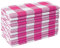 Gingham-Servietten, kariert, 45,7 x 45,7 cm, 12 Stück, Rosa / Weiß