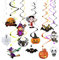 GoldRock Halloween Deko Hängedeko Spirale, 12 Stück Halloween Luftschlangen,Halloween Hängende Wirbel Dekoration, Fledermäuse,Kürbis,Geist,Hexen Deko für Halloween Tischdeko,Klassenzimmer,Garten Party