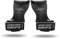 Encore Grips® Zughilfen für Krafttraining Fitness Bodybuilding Gewichteheben Kraftsport Lifting, mit Handgelenk Handbandage Gewichte Training Handschuhe Griffe Gym Equipment (Grau, M)