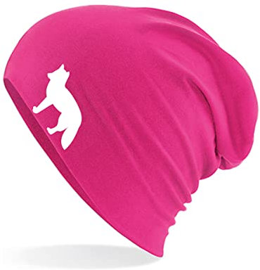Huuraa Wintermütze Fuchs Silhouette Geschenk Fuchsia Fuchs Geschenkidee