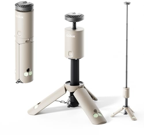 Outask Teleskop-Campinglaterne, 12000mAh LED Licht, faltbar & magnetisch, IPX6/IPX7 wasserdicht, Outdoor Lampe für Camping, Wandern, Notfall, Garten