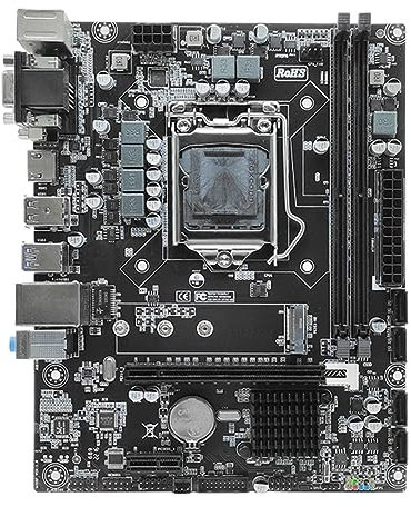LYEAA H310 Desktops Motherboard 32GB LGA1151 Micro-ATX DDR4 Motherboard VGA/HDMI-compatible/DVI Ports 100M Network SATA USB3.0