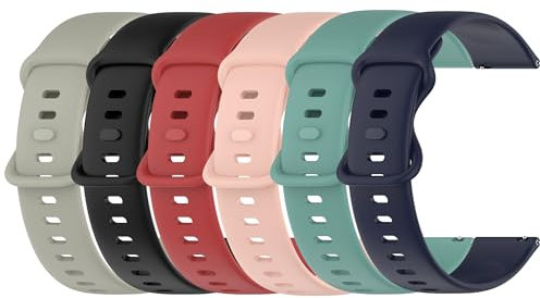 Chofit Armbänder kompatibel mit Nerunsa P66/Popglory P66/Ddidbi P66/Aptkdoe P66/NiUFFiT P66/Narcid P66, weiches Silikon, verstellbares Sportarmband, Ersatzarmband für ASWEE Q6, Silikon