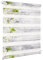 Deswell Doppelrollo Klemmfix ohne Bohren Weiß-Blüten B40 x H150 cm (Stoffbreite 36cm) Rollos für Fenster ohne Bohren mit Blüten Motiv Duorollo für Lichtdurchlässig Höhe Stufenlos Verstellbar