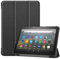 Fire HD 8 Tablet Case, Fits Fire HD 8 & 8 Plus (10/12th Gen 2020/2022/2024 Release) Trifold Stand with Backshell with Auto Wake/Sleep(Black)