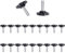 INCREWAY Lot de 20 vis moletées M6 x 25 mm à tête étoile filetée moletée pour loquet de machines