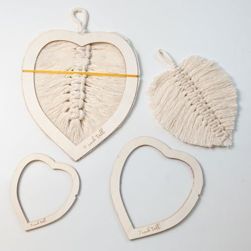HICOHAND Makramee-Blatt-Vorlage, 1 Packung Schneideschablone, Makramee-Wandbehang-Werkzeug, Makramee-Schneideschablone, Schneidewerkzeug