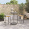 Rantry 3-TLG. Gartenbar-Set Theke Gartentheke Möbel Bar Tresen Stehtisch Bartisch Barhocker Barstuhl Sitzgarnitur Gartenmöbel TerrazamöbelBalkonset Grau Poly Rattan & Massivholz Akazie