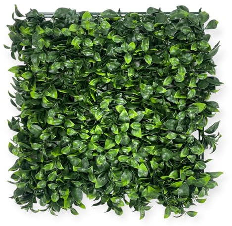 Seto decorativo de pared falso artificial con hojas para paredes y balcones, ornamental de interior y exterior Perú – 100 x 100 cm