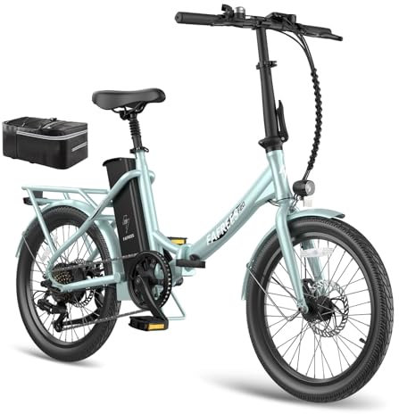 Fafrees E Bike Klapprad, 20 Zoll Elektrofahrrad 250W, Pedelec 36V 18.2Ah Akku, 25km/h E Fahrrad für Herren/Damen, Faltrad City Ebike Reichweite bis zu 125-160km, F20 Lasting (Grün)