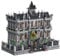 Lukie Arkham Asylum Modellbausatz, Mit LED-Beleuchtung, 7500+ Teile Lunatic Hospital MOC Klemmbausteine Set, 4-stöckiges Modular Building Set für Fans