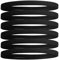 Haarband Herren Sport Schwarz Elastisches Fussball Haarband Dünn Stirnband Herren Haarbänder Damen für Fußball Yoga 6 Stück