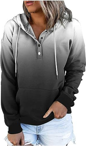 HAOLEI Kapuzenpullover Damen Casual Lockeres, Sale Hoodie Weich Bequem, Sweatshirt Langärmliges Oberteil Mit Kordelzug Taschen, Sportjacke Mode, Pullunder Elegant Schick Sweater Hochwertige